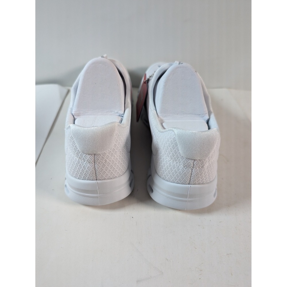 Skechers Womens Size 8 White Slip On Sneakers Machine Washable Lightweight - Picture 6 of 9